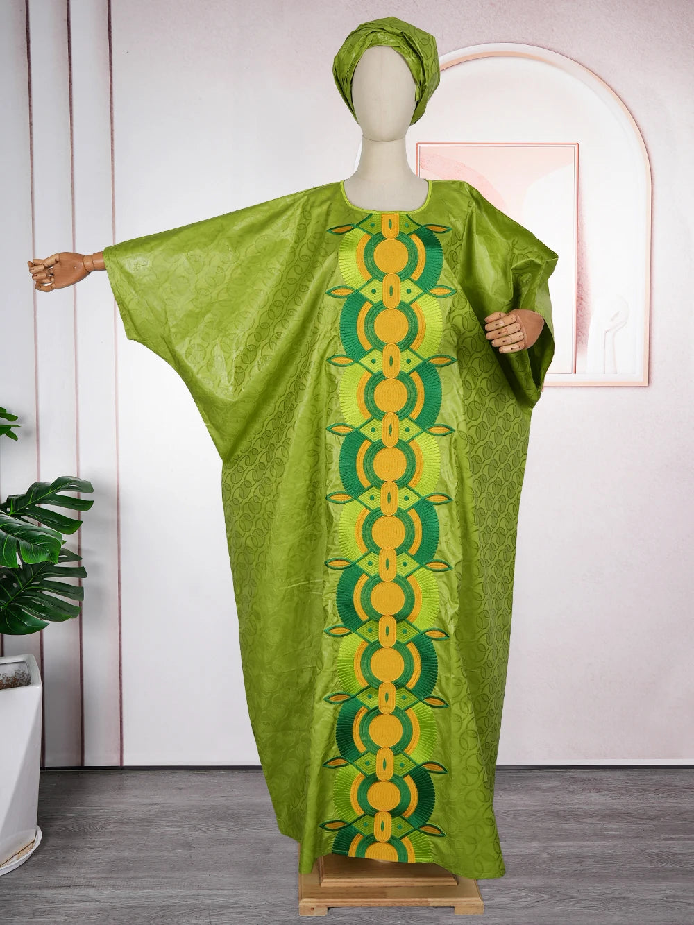 Plus Size African Dresses for Women Luxury Boubou Gown Bazin Rich Embroidery Design Wedding Party Long Dress Africa Clothing