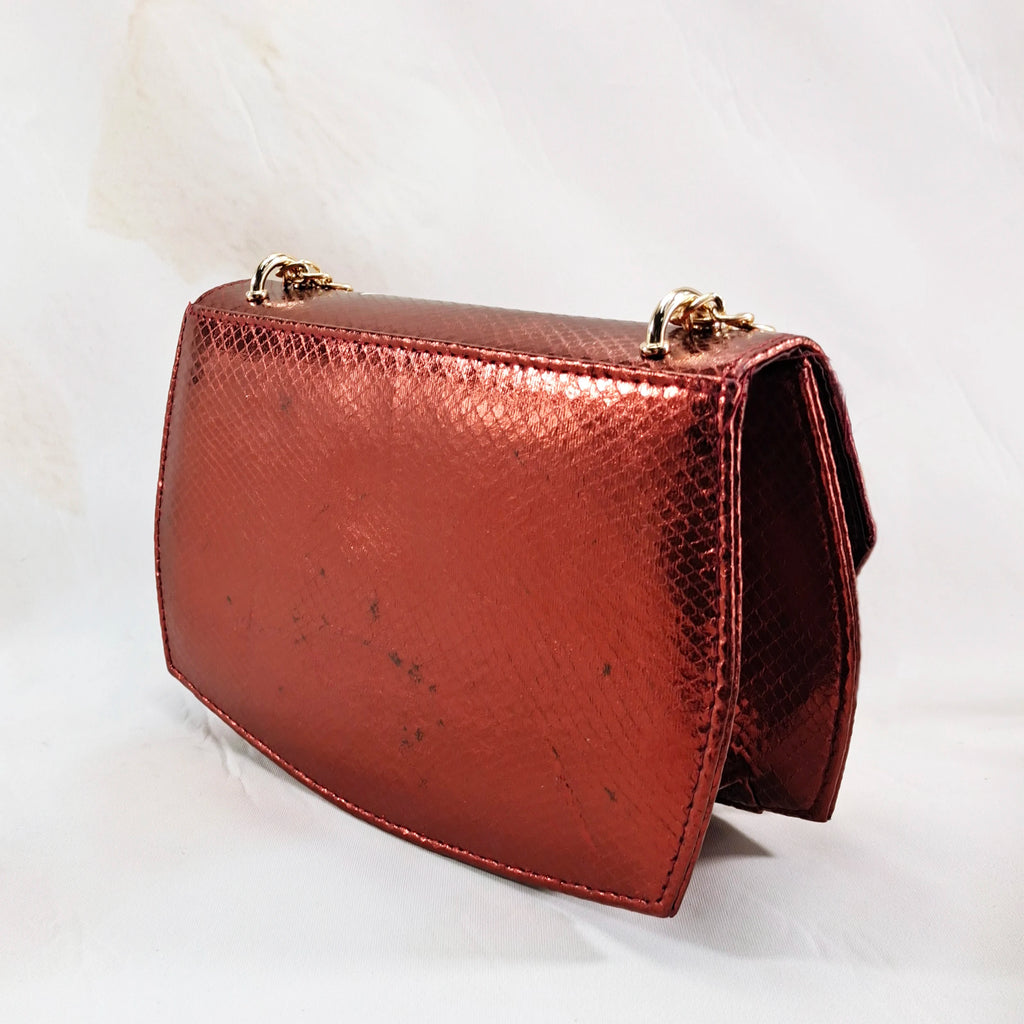 QSGFC Nigeria Elegant Ladies Wine Color Crystal Heels And Bag Three-Dimensional Capacity Bag Shiny Material Women Shoes