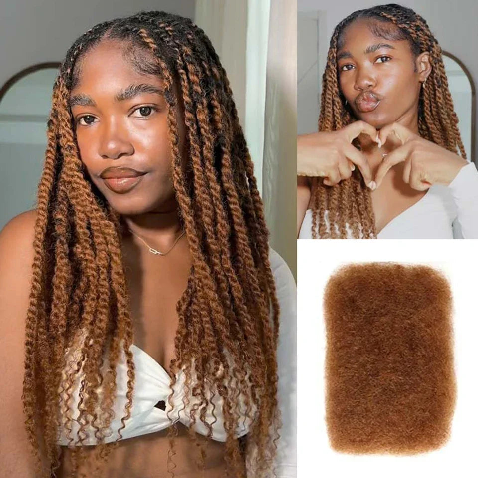 Best 100% Afro Kinky Bulk Hair Virgin Remy Human Hair  No Attachment for Braiding Mini Twist Dreadlock BraidsTop Quality
