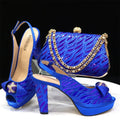 Venus Chan 2024 Newest Arrival Wine Red Color Peep Toe Women Sandals Shoes Matching Bag Set For Ladies Wedding Party Pump