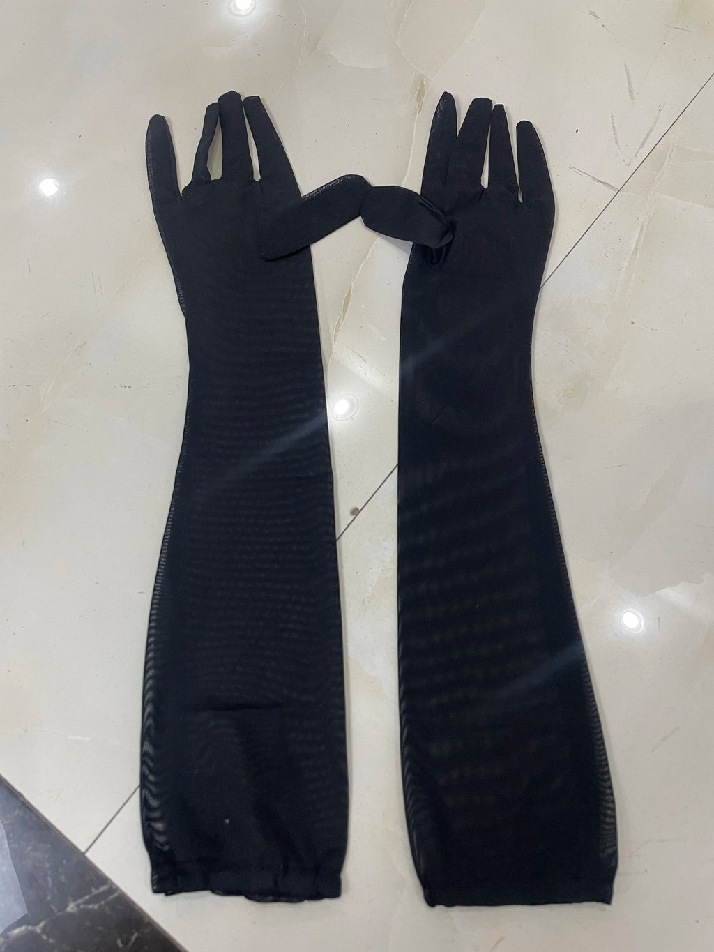 2025 Summer Women Elegant Party Birthday Dresses Sexy One Shoulder Bow Mesh See Through With Gloves Black Bandage Bodycon Dress