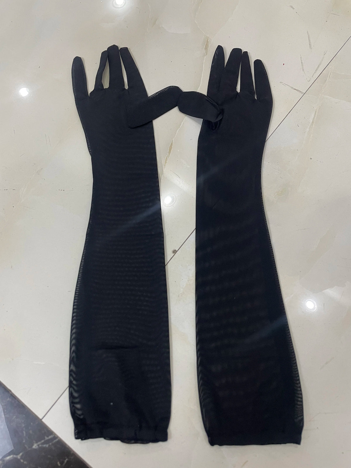2025 Summer Women Elegant Party Birthday Dresses Sexy One Shoulder Bow Mesh See Through With Gloves Black Bandage Bodycon Dress