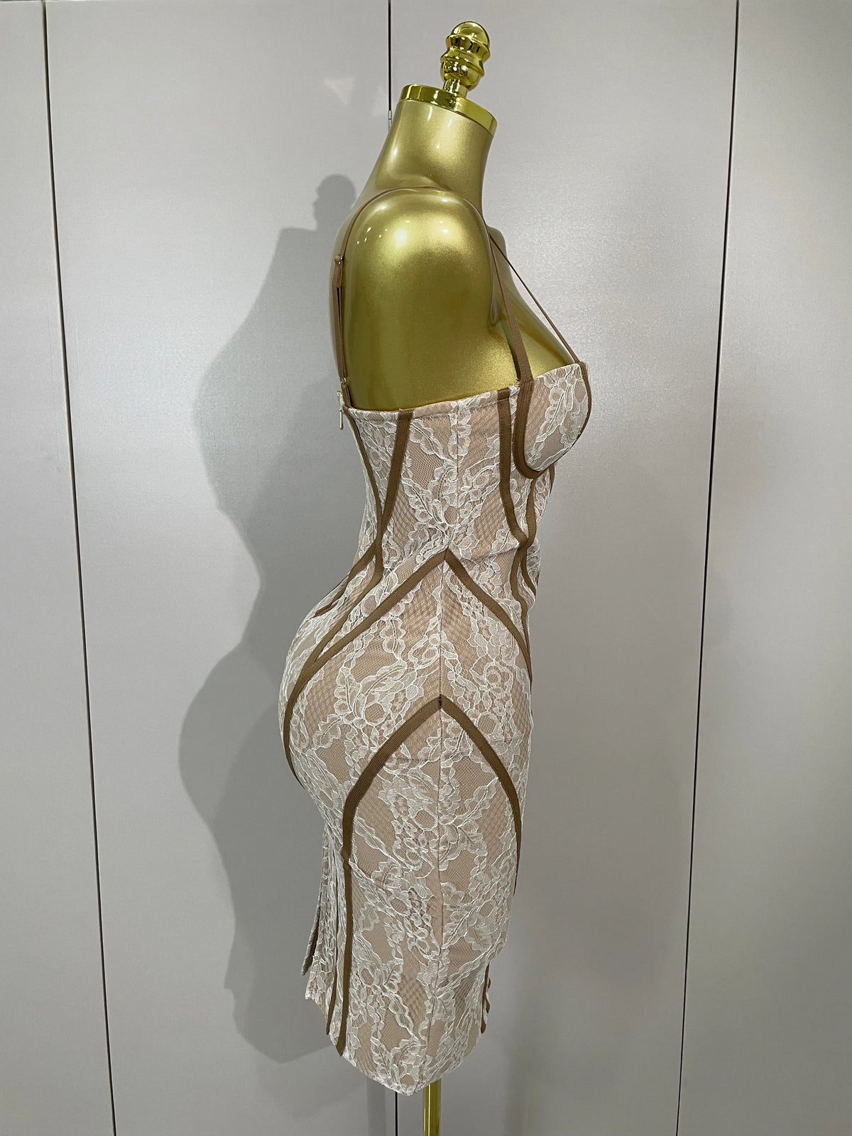 New Women's Party Dress Original Design Camisole Lace Backless Evening Party Birthday Gowns Night Club Show Wear Vestido