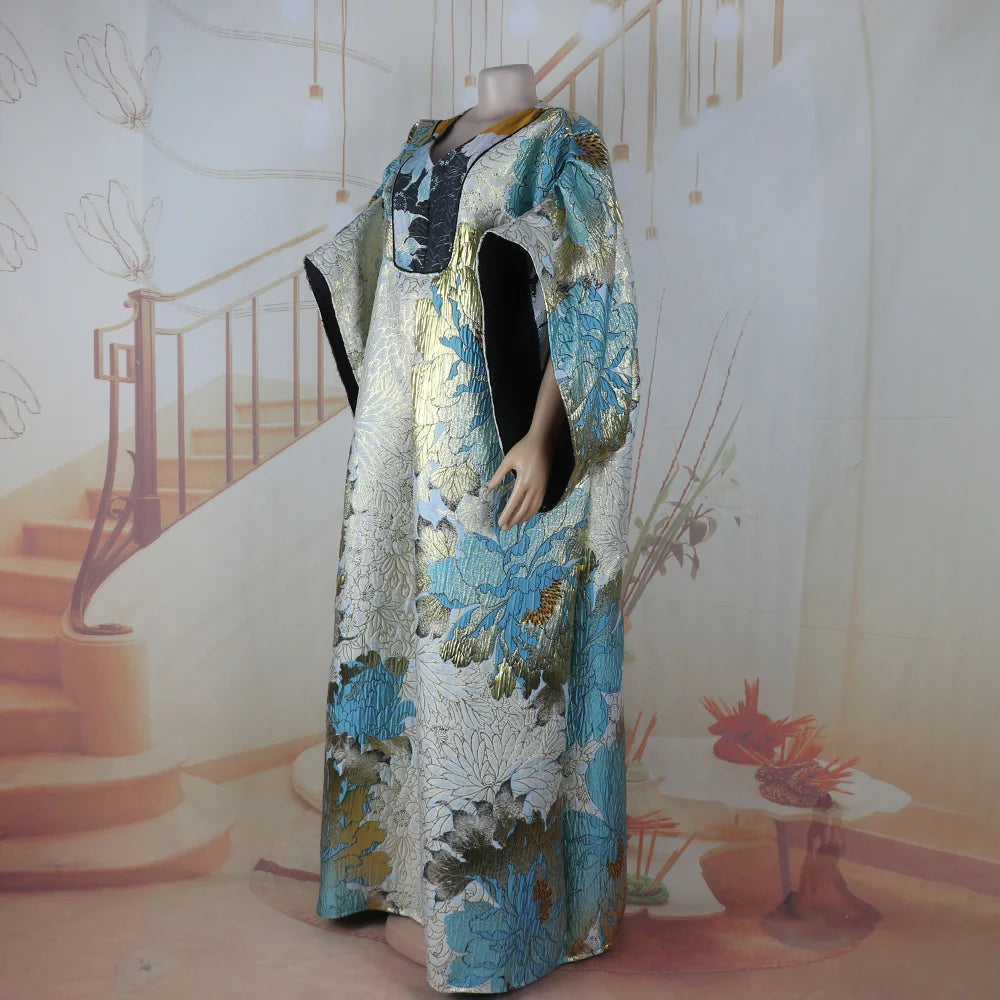 elegant african dresses woman 2025 luxury turkey dresses for african woman luxury african dresses for woman Wear a headscarf
