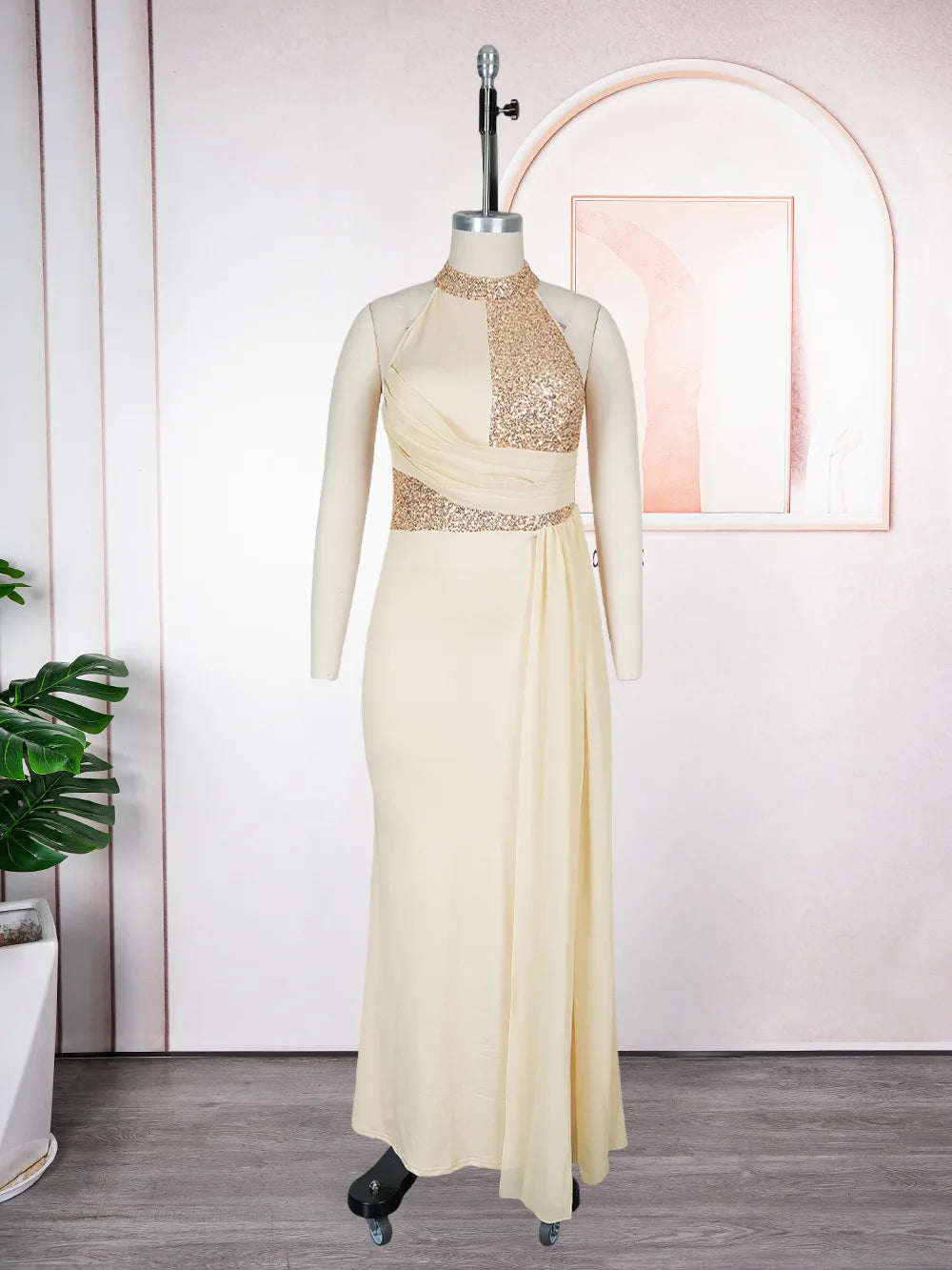 African Party Dresses for Women 2025 Elegant Turkey Muslim Maxi Dress Plus Size Fashion Dashiki Sequin Wedding Evening Gown