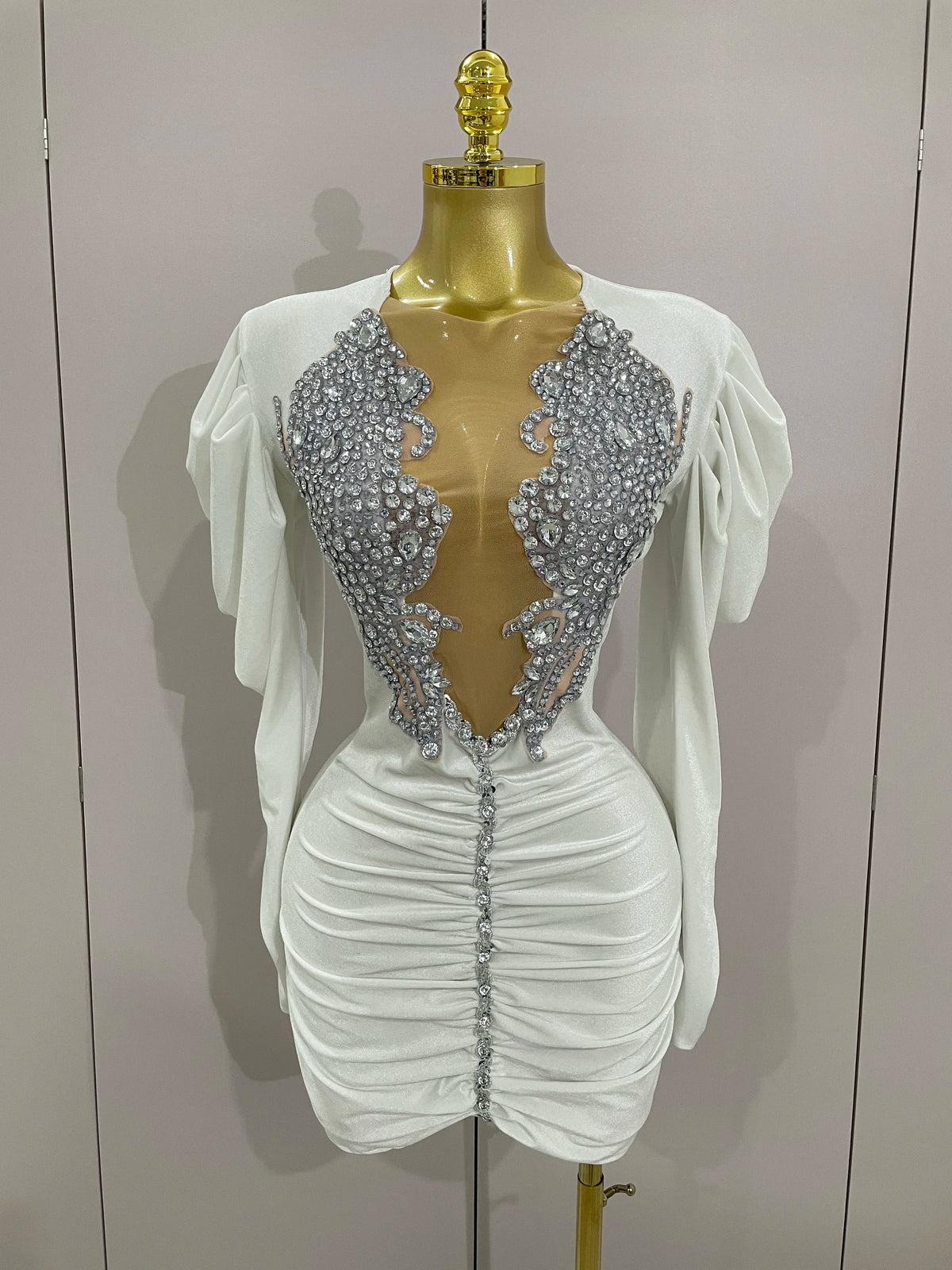Sparkly Crystals Sexy Mesh Black Velvet Short Dress Women Elegant Evening Prom Luxury Birthday Party Dresses Stage Costume