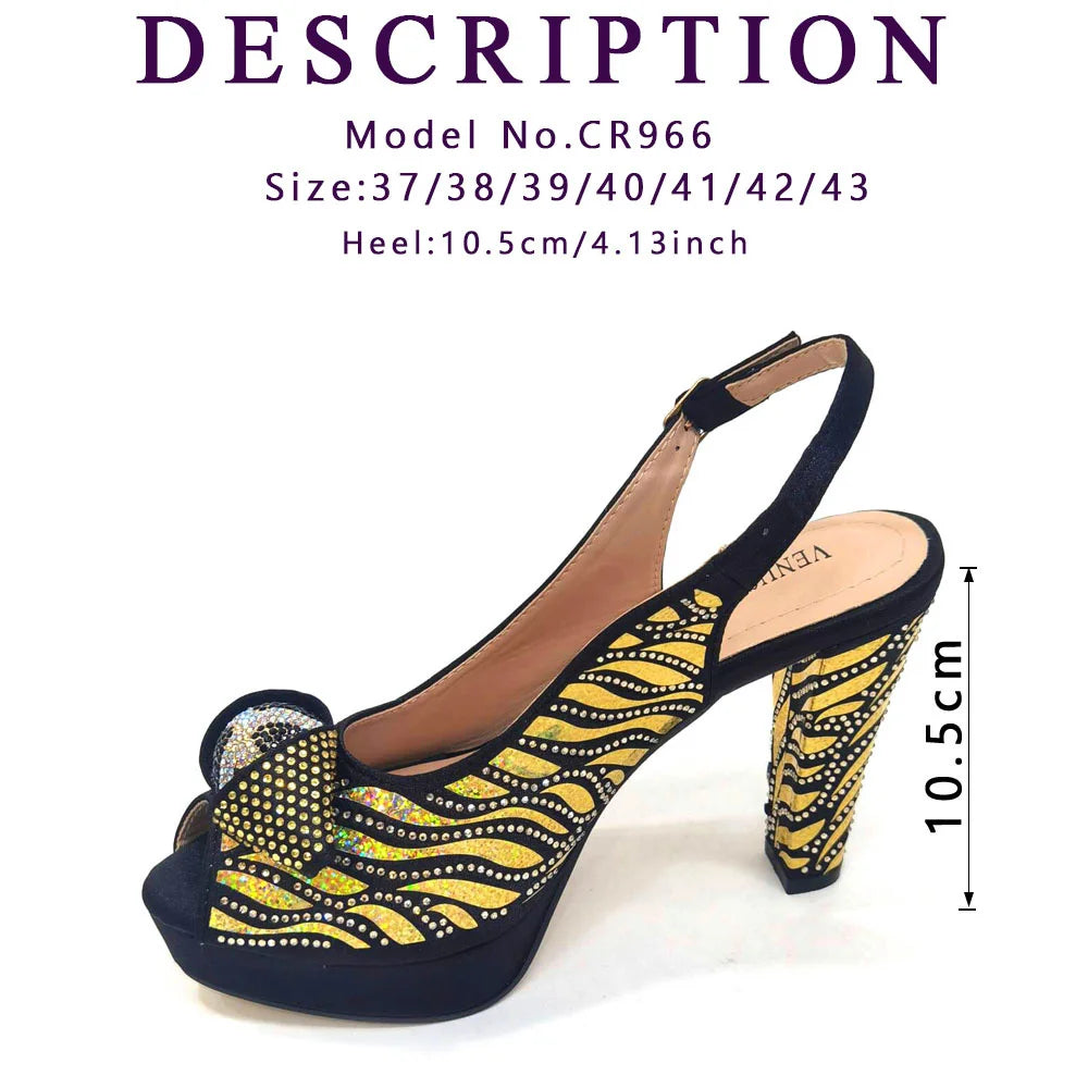 Venus Chan 2024 Newest Arrival Wine Red Color Peep Toe Women Sandals Shoes Matching Bag Set For Ladies Wedding Party Pump