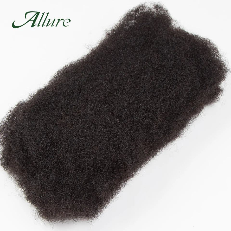 Afro Kinky Bulk QVR Human Hair For Mini Twist Braiding Loc Extensions & Crochet afro Kinky Curly bulk Hair For Dreadlocks 50g