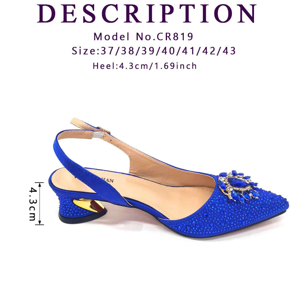 2024 Ladies High Quality Women's Pumps And Bag Italian Fashion Design Silver Mixed Color Bag For Nigeria Wedding Party