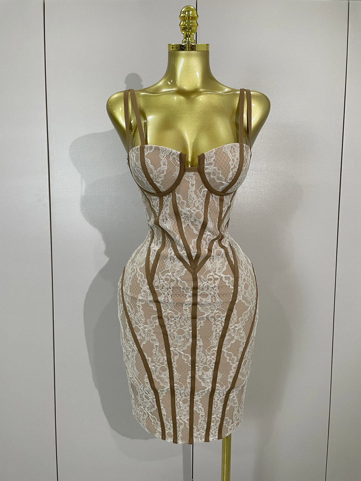 New Women's Party Dress Original Design Camisole Lace Backless Evening Party Birthday Gowns Night Club Show Wear Vestido