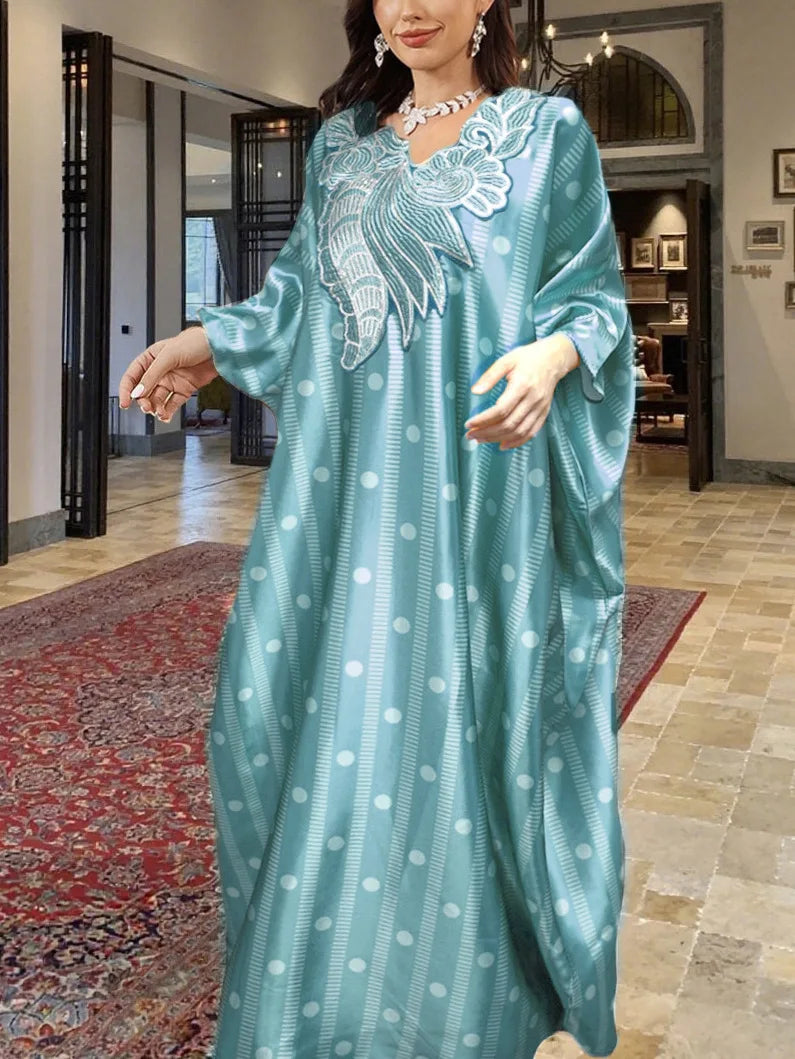 Plus Size Abayas for Women Dubai African Muslim Fashion Caftan Marocain Evening Party Dresses Boubou Djellaba Femme Outfits