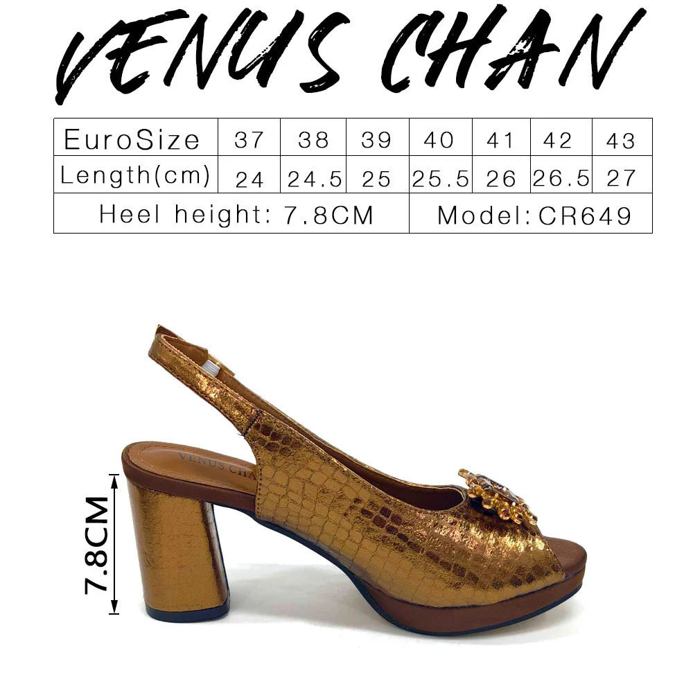 New Arrival Purple Colour Shoe and Bag Set Luxury Designer Shoes Women Matching Wedding Shoes and Bags Decorated With Rhinestone