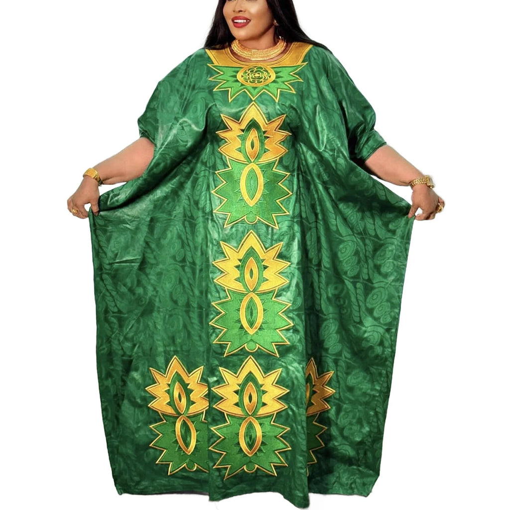 African Attire For Women Abaya Embroidery Plus Size Elegant Party Church Dress