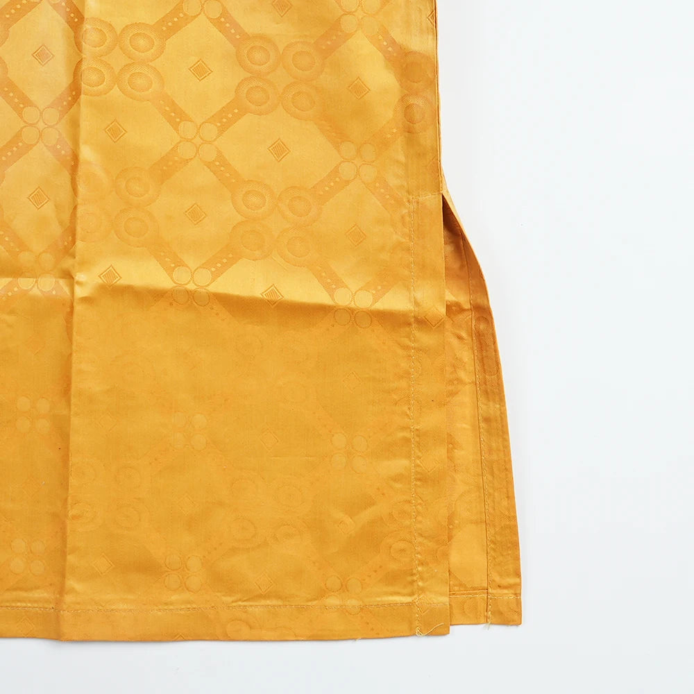 H&D African Clothes Men Native Wear Formal Traditional Embroidery Bazin Riche Dashiki Yellow Shirt Pants 3PCS Bubu Dress Suit