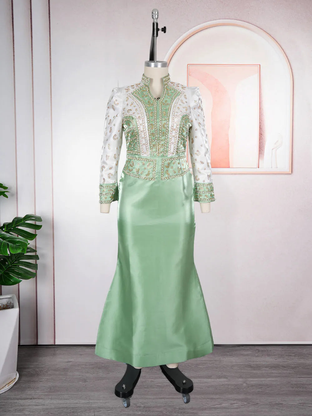 Plus Size Evening Dresses for Women African Luxury Gown Elegant Turkey Muslim Wedding Party Long Dress Ankara Ladies Clothing