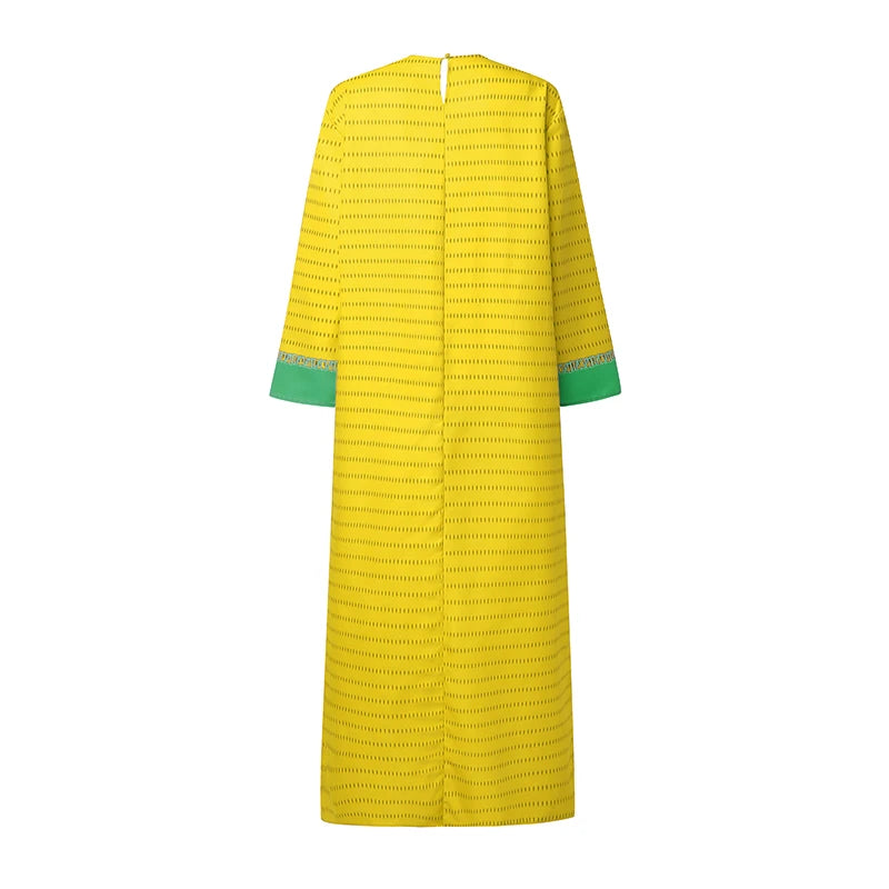 VONDA Plus Size 5XL Bohemian Women Long Sleeve Maxi Dresses 2026 Autumn V-Neck Casual Loose Print Party Vestidos Vintage Robe