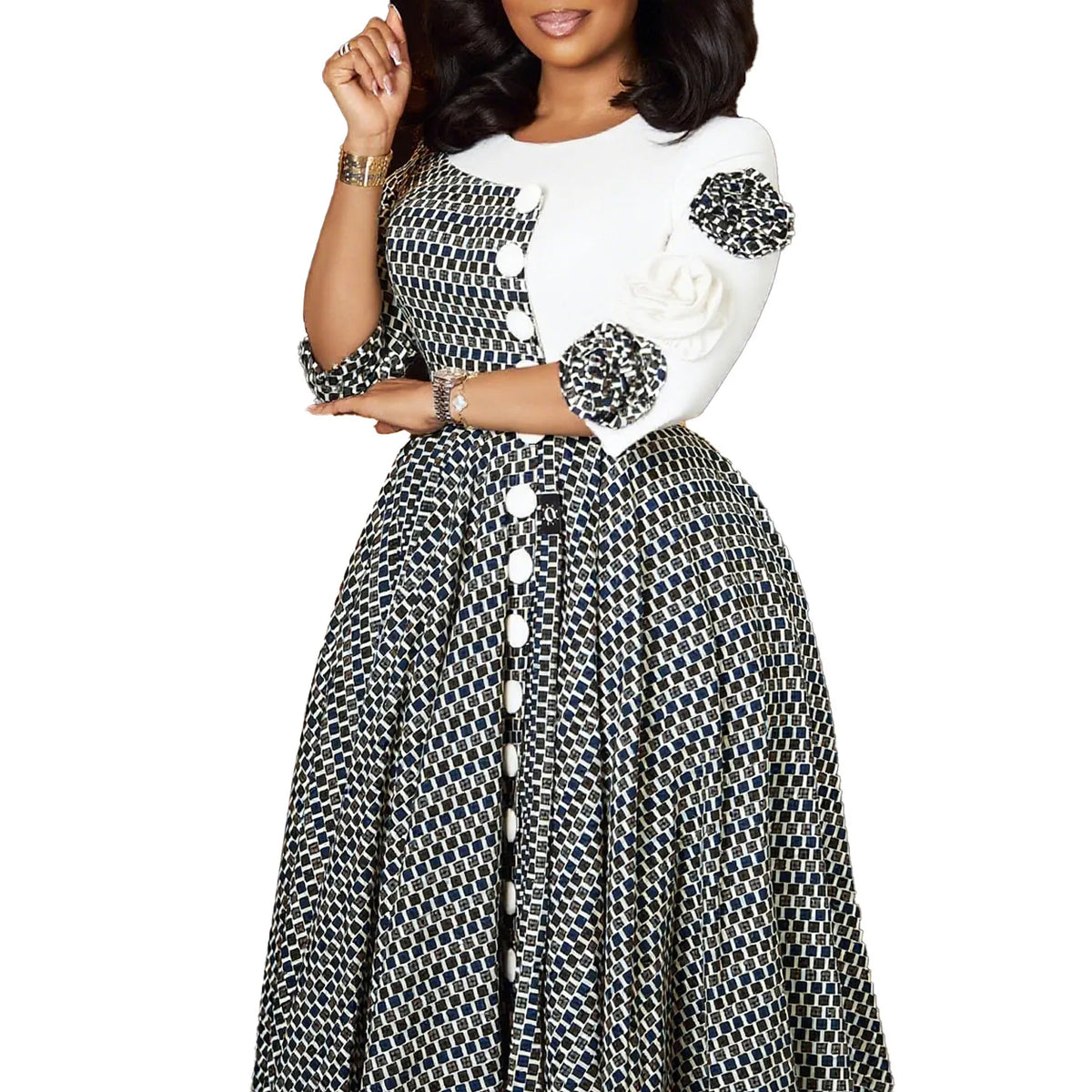 African Dresses For Women Elegant Polyester Muslim Fashion Abayas Dashiki Robe Kaftan Long Maxi Dress Turkish Africa 2025 New