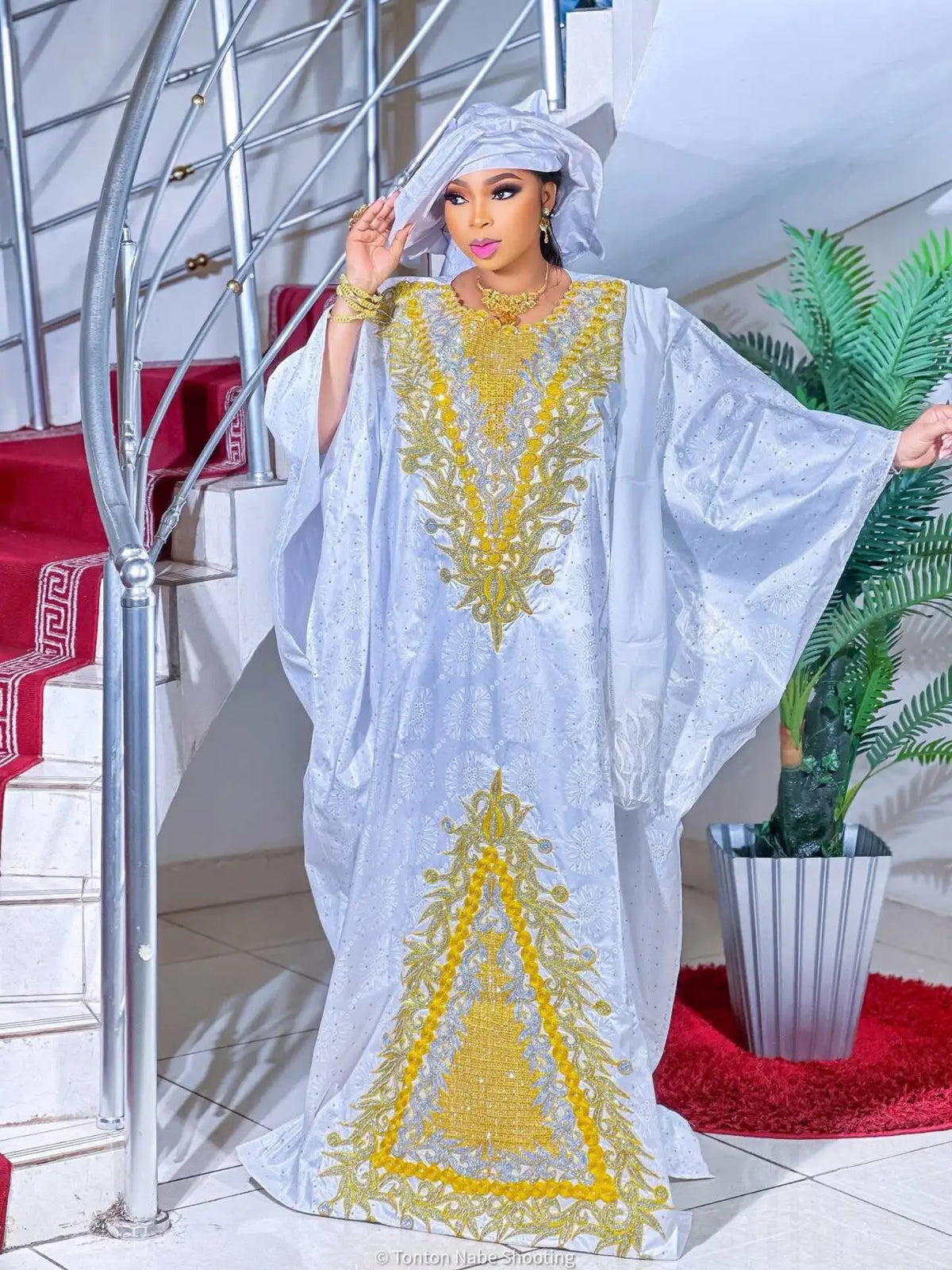 African Dresses For Women Luxury Boubou Material Rich Embroidery Long Dress