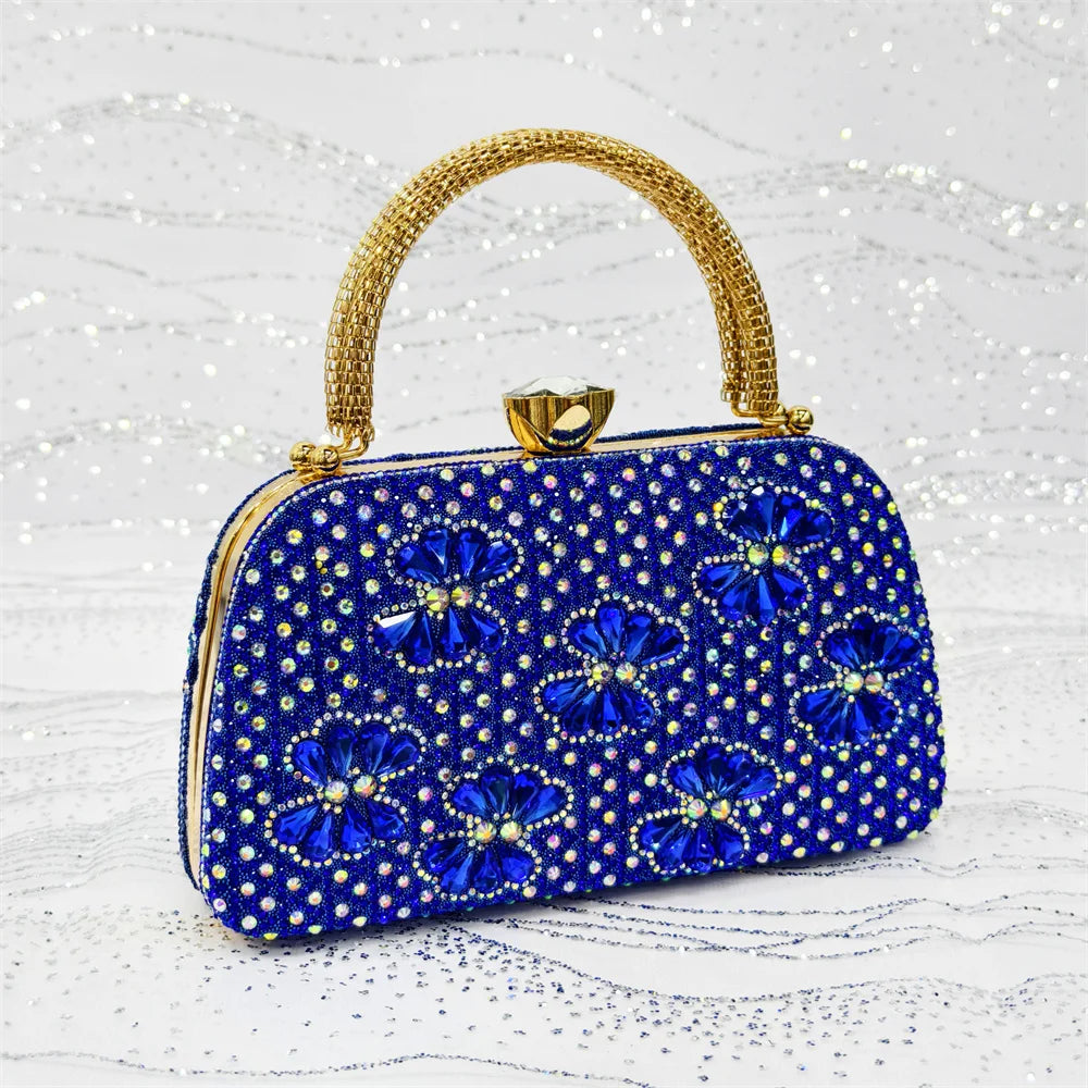 Festive Elegance: Spot Goods Dazzling Heels and Chic Long Bag Clutch Perfect Combination Of Shoes And Bag for Special Occasions