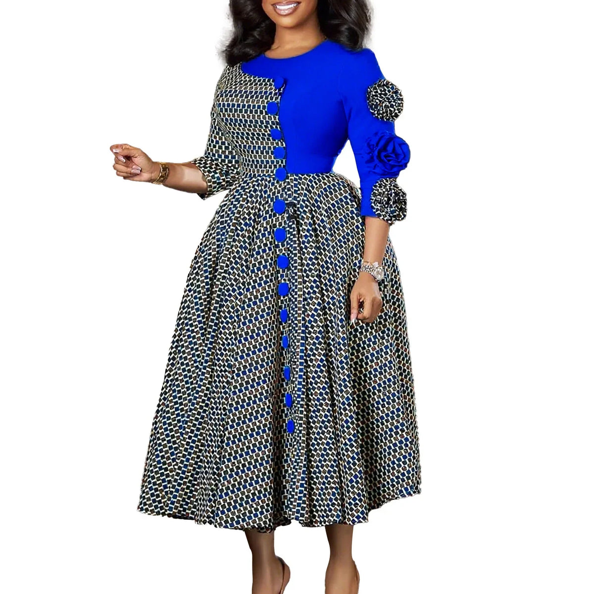 African Dresses For Women Elegant Polyester Muslim Fashion Abayas Dashiki Robe Kaftan Long Maxi Dress Turkish Africa 2025 New