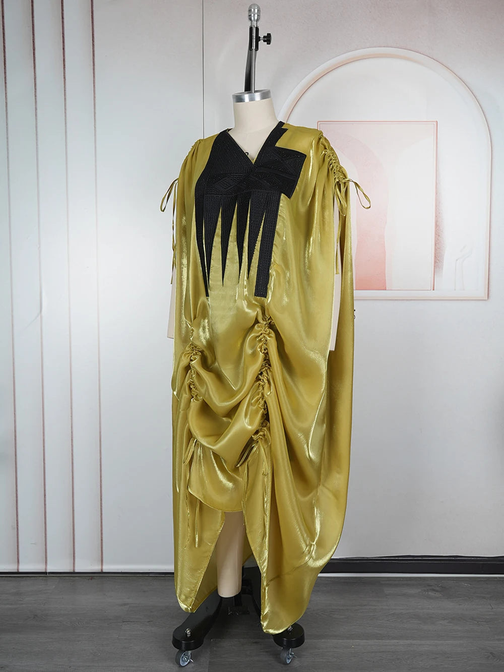 Traditional African Dresses For Women Dubai Turkey Kaftan Abayas Party Prom Birthday Evening Long Dress 2 PCS Set Clothes Boubou