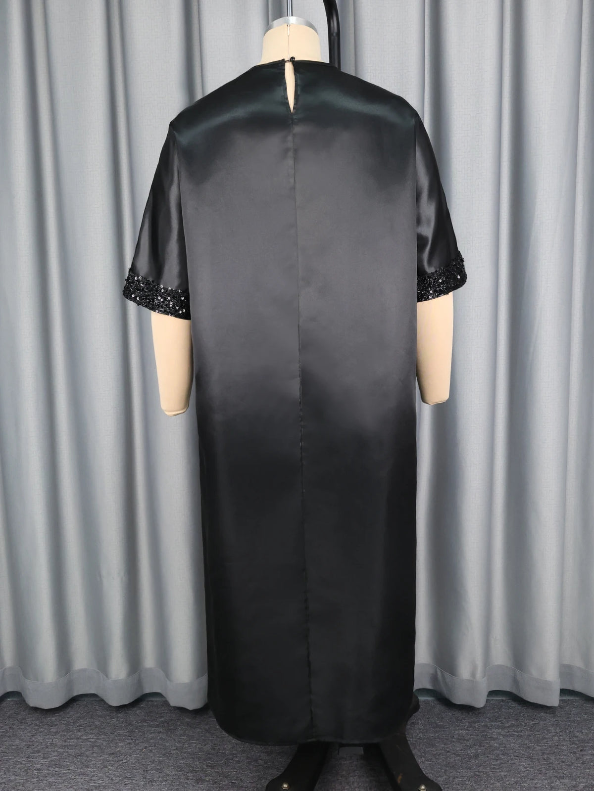 Bubu Kaftan Dress for Church African Dresses Women Shiny Sequined Traditional Africa Clothing Long Loose Patchwork O Neck Gowns