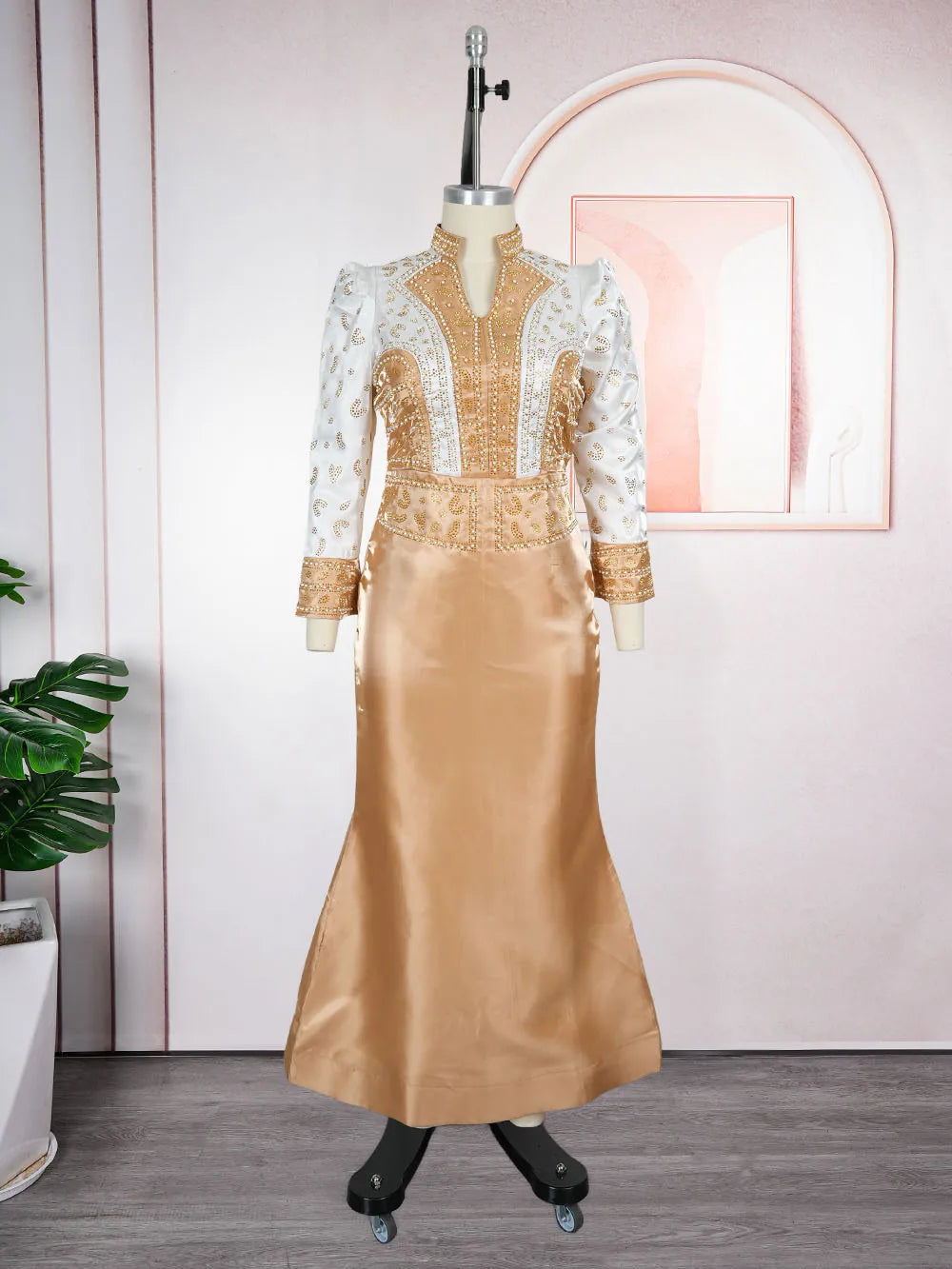 Plus Size Evening Dresses for Women African Luxury Gown Elegant Turkey Muslim Wedding Party Long Dress Ankara Ladies Clothing