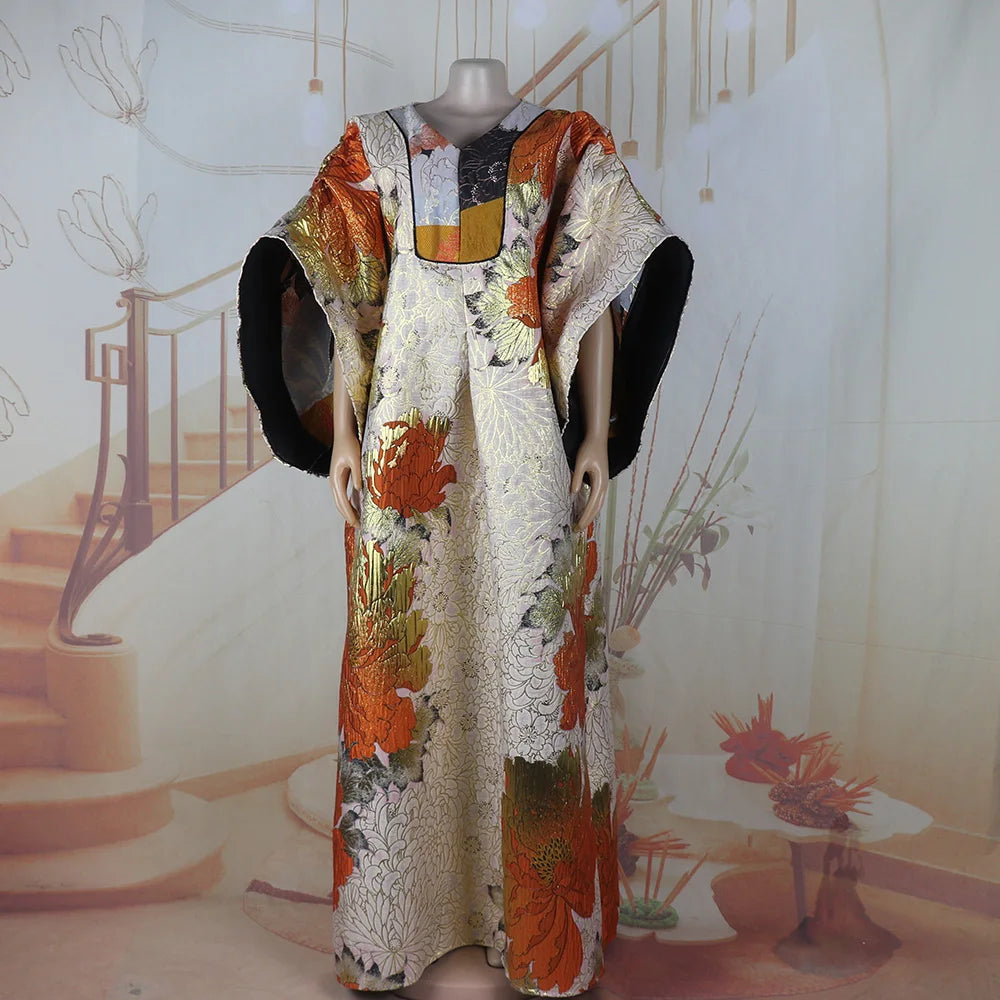 elegant african dresses woman 2025 luxury turkey dresses for african woman luxury african dresses for woman Wear a headscarf
