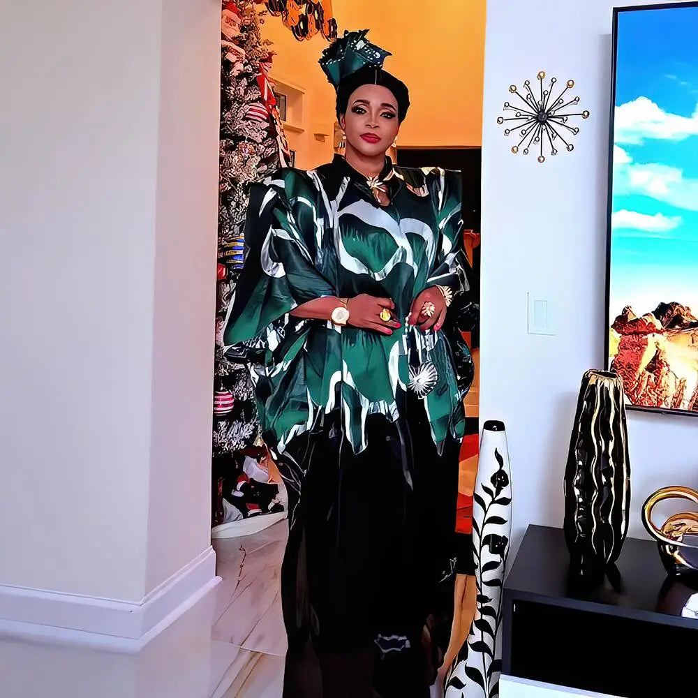 Elegance party dresses Two-piece set turkey woman dresses African woman boubou