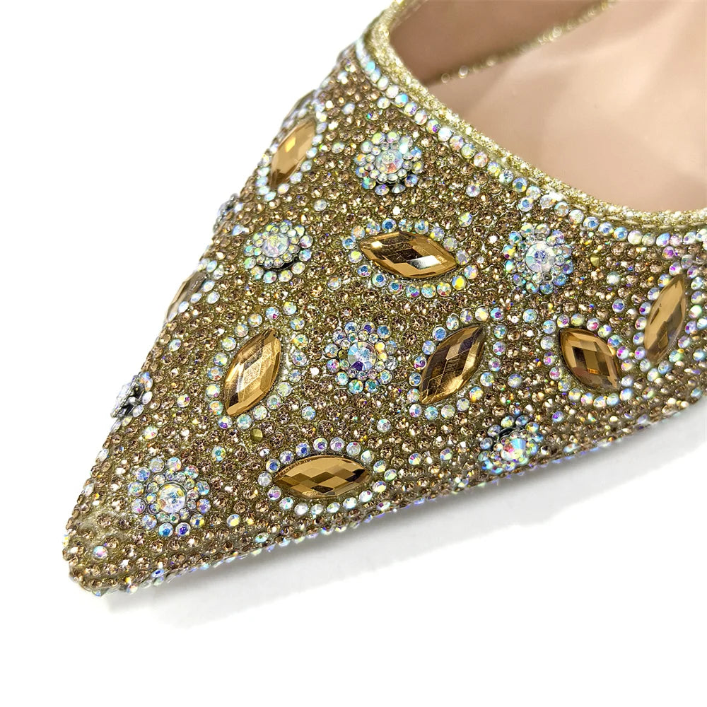 2025 Newest INS Style Black Color Elegant High Heels Nigeria Popular Design African Ladies Shoes And Bag Set For Party