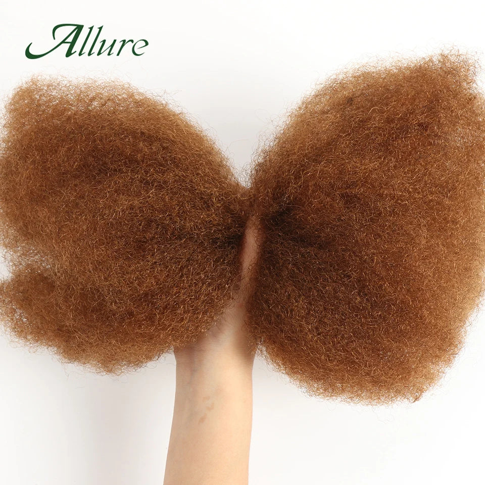 Afro Kinky Bulk QVR Human Hair For Mini Twist Braiding Loc Extensions & Crochet afro Kinky Curly bulk Hair For Dreadlocks 50g