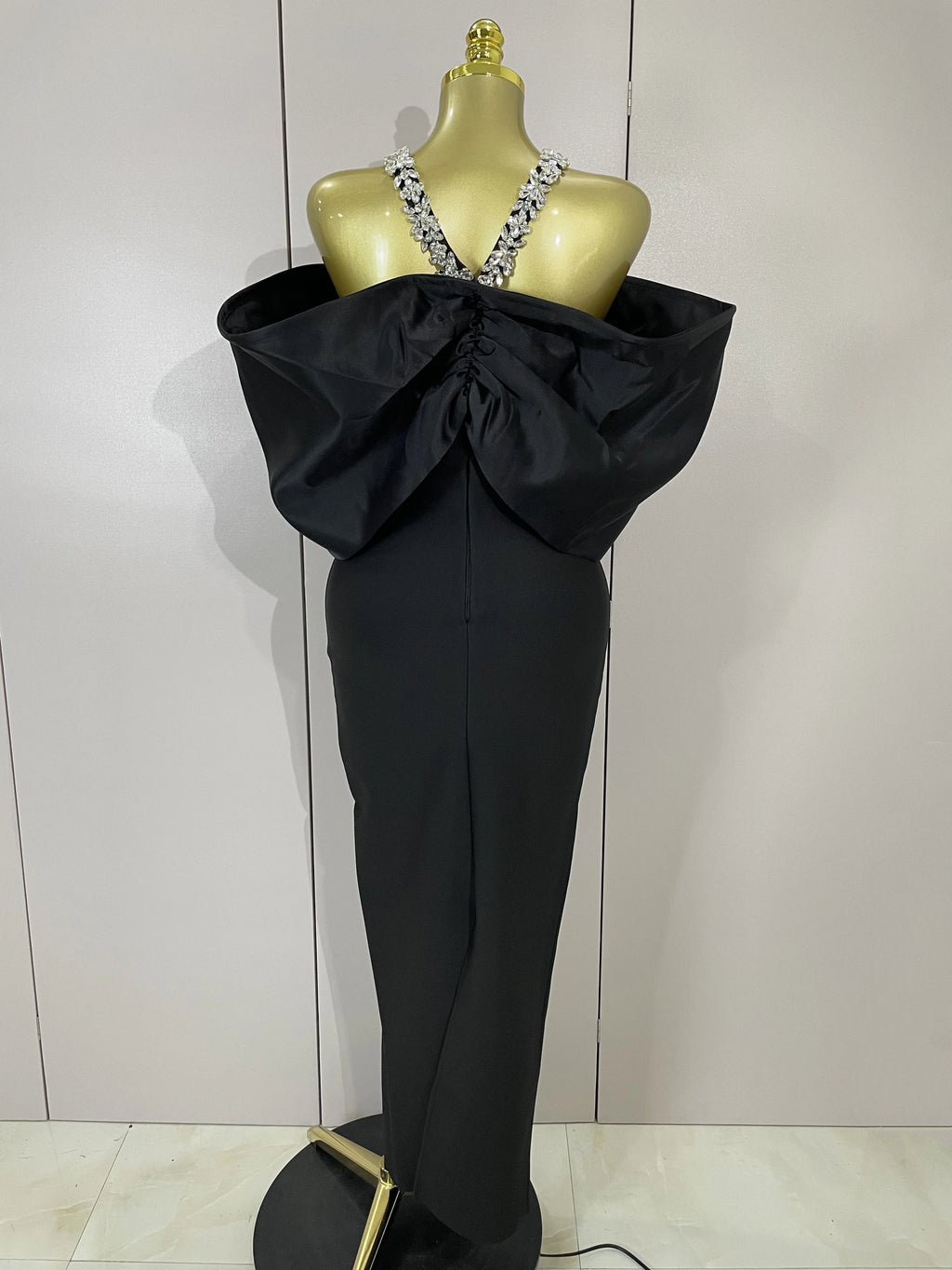 Luxury Rhinestone Chain Red Off Shoulder Vintage Butterfly Chic Bodycon Long Dress 2025 Elegant Evening Party Birtyday Clothing