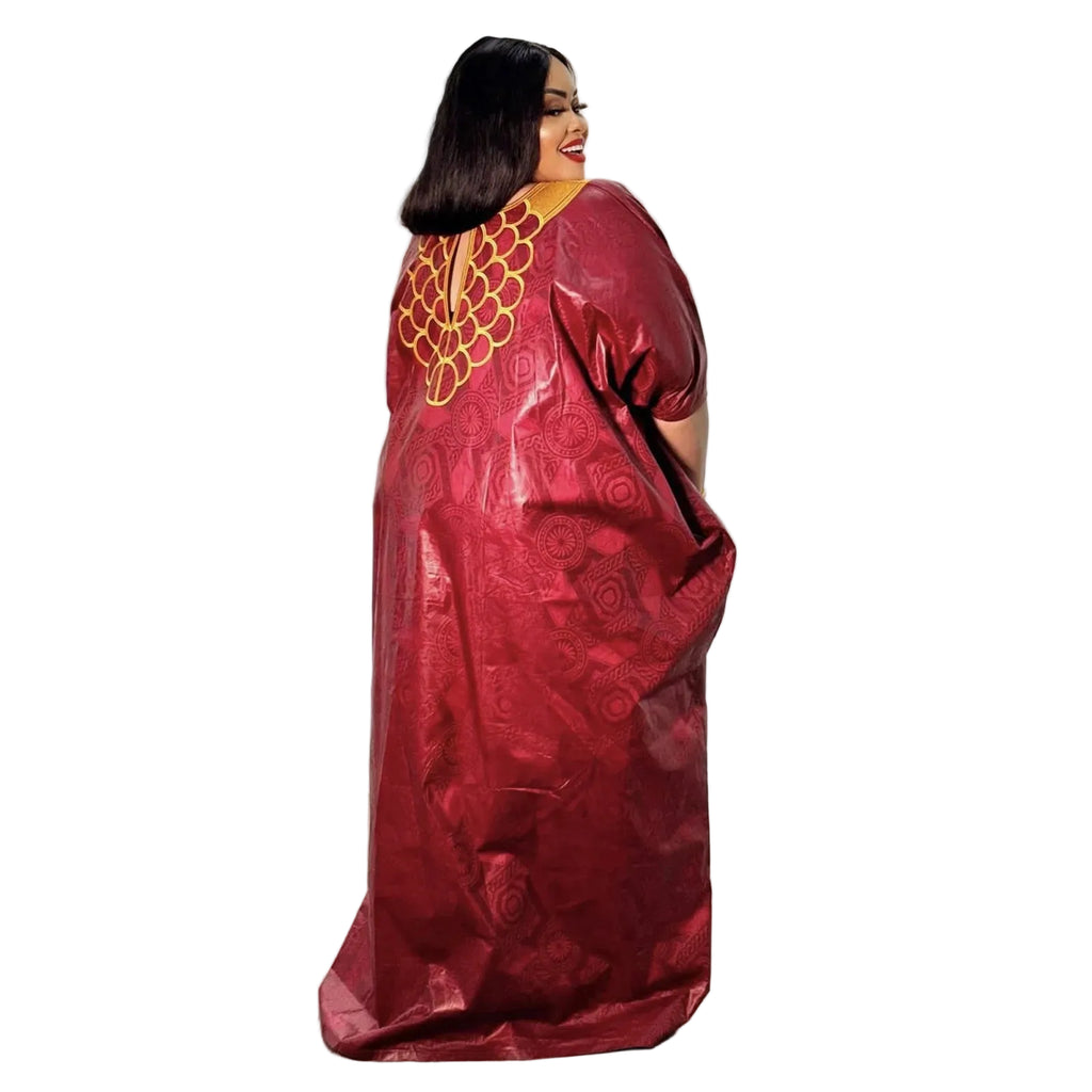 African Attire For Women Abaya Embroidery Plus Size Elegant Party Church Dress