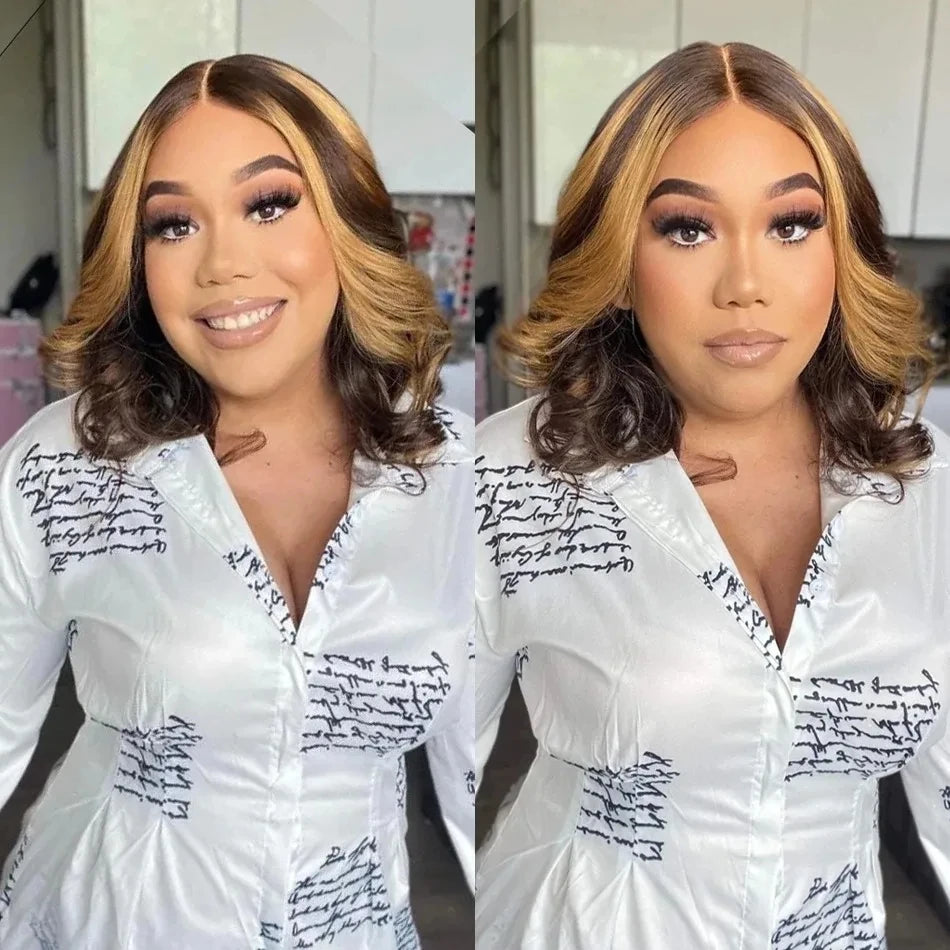 4/27 Body Wave Short Bob Wig Human Hair 13x4 Hd Full Lace Front Wig 12A Grade Virgin Lace Frontal Wigs For Women 230% Density