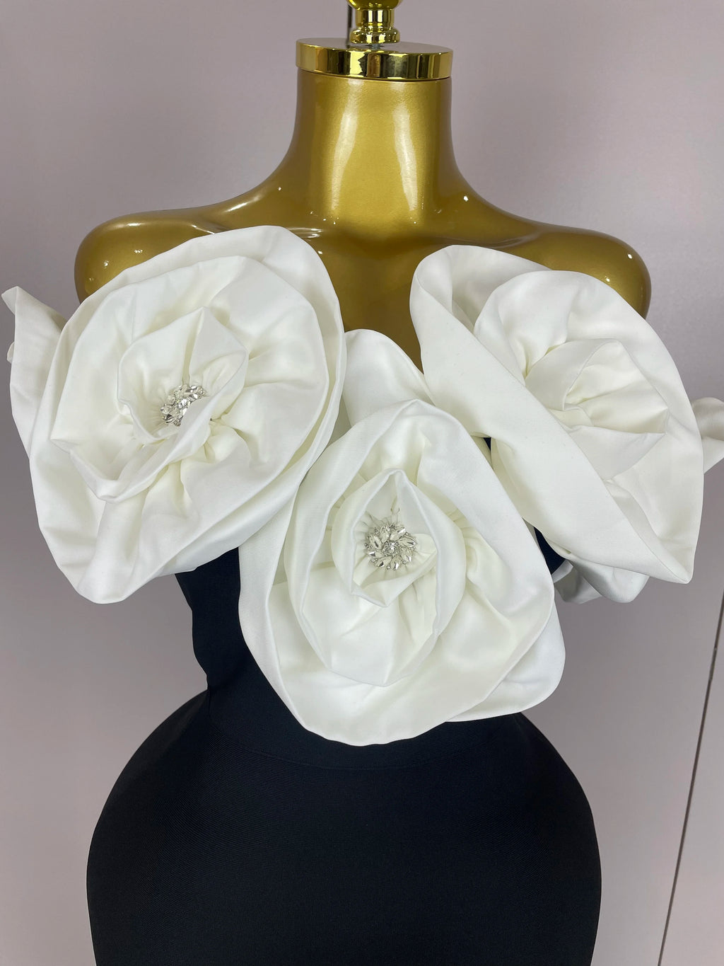 New Stereoscopic Red Flowers Sexy Off The Shoulder Ankle Lenght Bandage Dress Woman Birthday Party Vestido Wedding Party Outfit