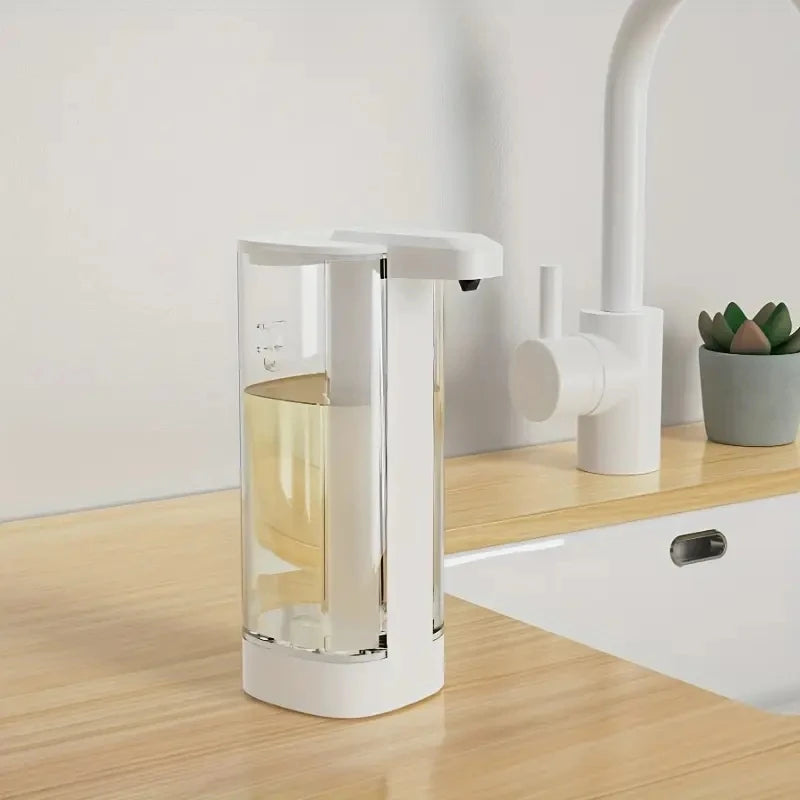 500ML Touchless Transparent Bottle IPX5 Waterproof USB Rechargeable New Electric Infrared Automatic Sensor Liquid Soap Dispenser