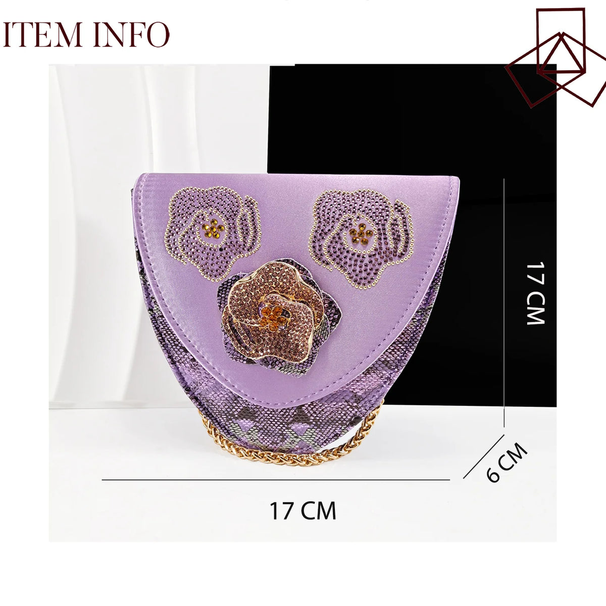 Queena Yan 2025 Elegant Lilac Color Women's Heels Handbag Set Rhinestone Embellished Designer Shoes for Weddings Special Events