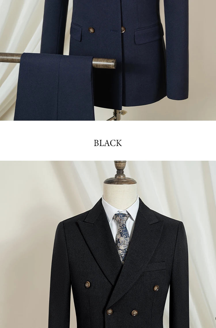 ST Cassy new Elegant Man Suit Two-piece dress light blue Modern Wedding Party Suits for Men Stylish Business office suit tuxedo