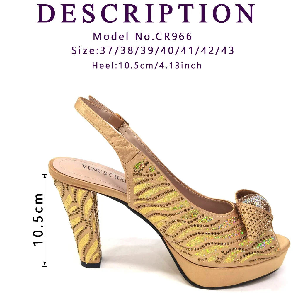 Venus Chan 2024 Newest Arrival Wine Red Color Peep Toe Women Sandals Shoes Matching Bag Set For Ladies Wedding Party Pump