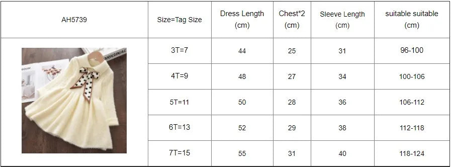 Bear Leader Autumn Winter Girls Sweater Long Sleeve Dress Vest Stripe Party Girl Baby Retro Knitted Wool Dress Casual Vestidos