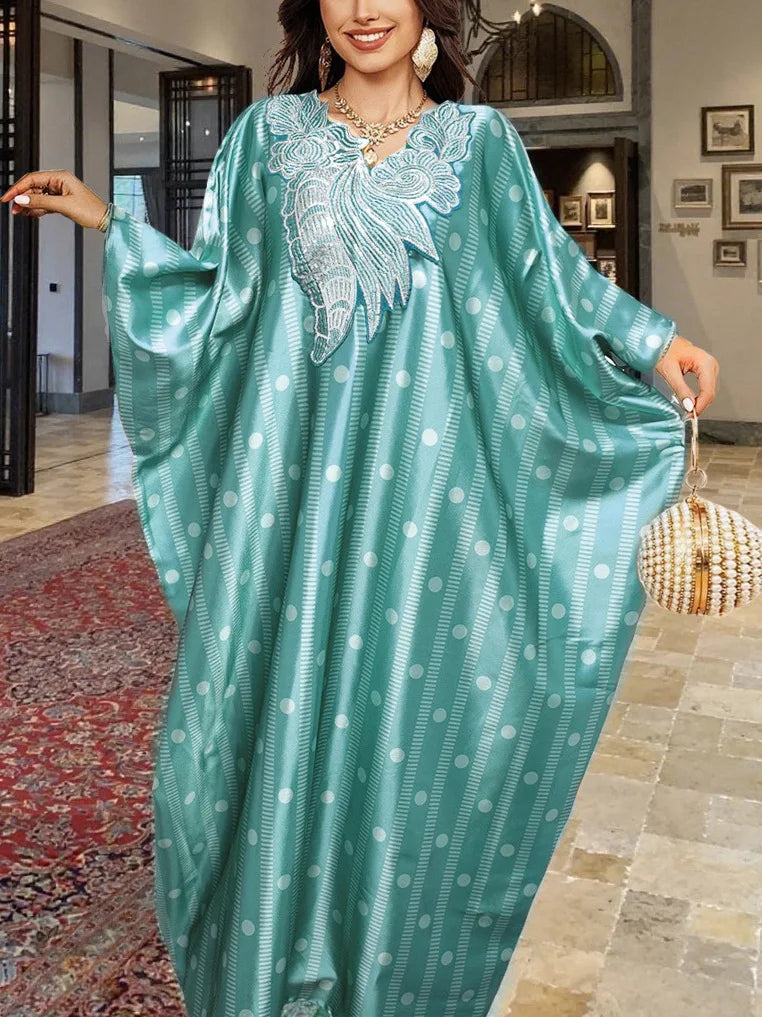 Plus Size Abayas for Women Dubai African Muslim Fashion Caftan Marocain Evening Party Dresses Boubou Djellaba Femme Outfits