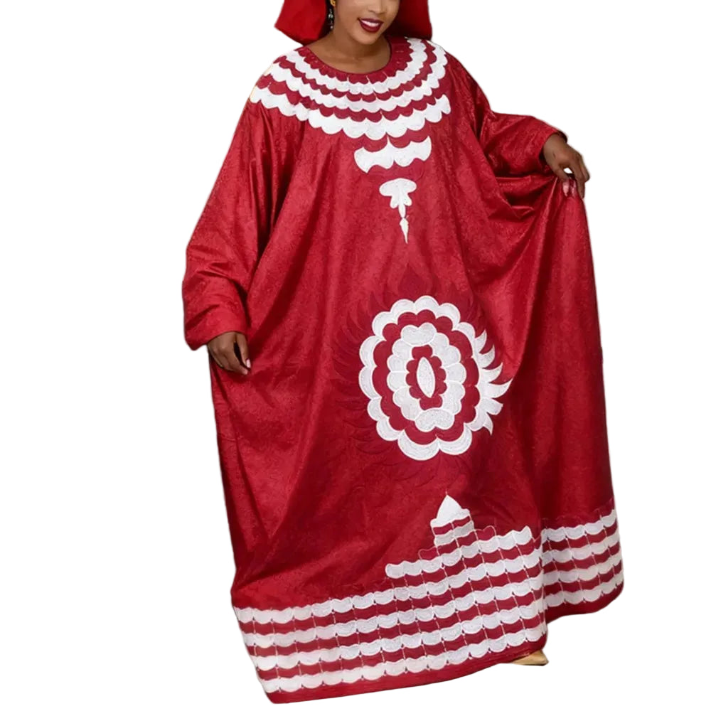 2026 African dresses for woman Kaftan Dress Embroidery Bazin Riche traditional outfit for wedding Party Church Gown Turkey Dress