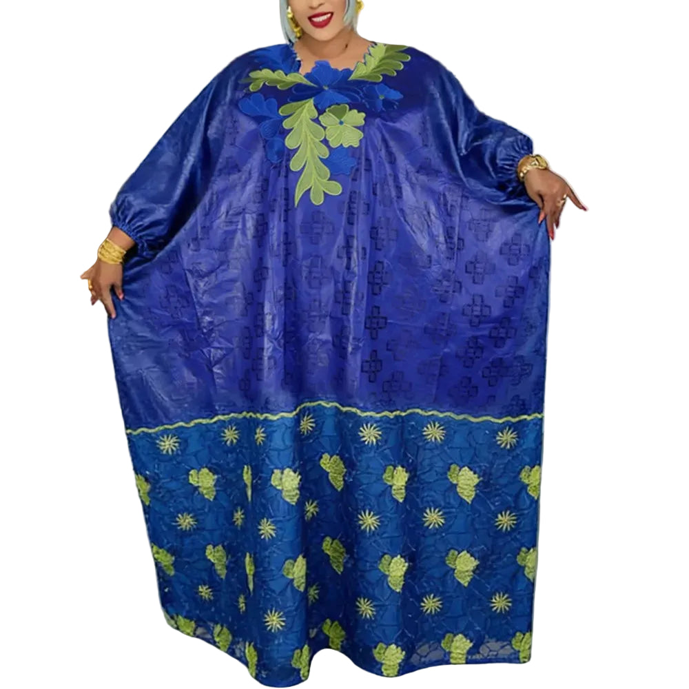 2026 African dresses for woman Kaftan Dress Embroidery Bazin Riche traditional outfit for wedding Party Church Gown Turkey Dress