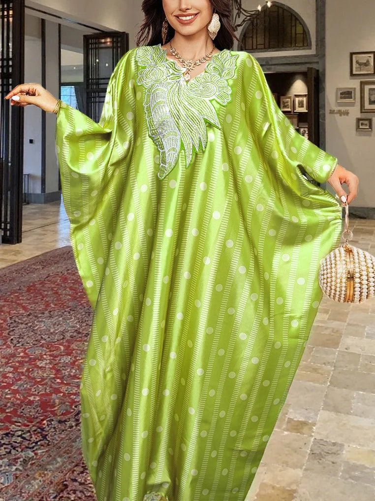 Plus Size Abayas for Women Dubai African Muslim Fashion Caftan Marocain Evening Party Dresses Boubou Djellaba Femme Outfits