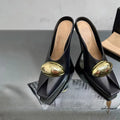Show Style 10.5c High Heel Fish Mouth Sandals Spring Summer Black White Fashion Sexy Professional Commuter Women Shoes  Size 43