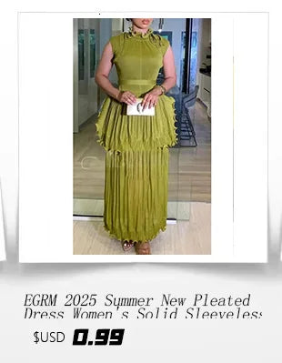 EGRM Miyake Pleated Dress Round Collar Full Sleeve Ruffles High Stretch Loose Dresses for Women 2025 New Autumn Clothing 2G3113