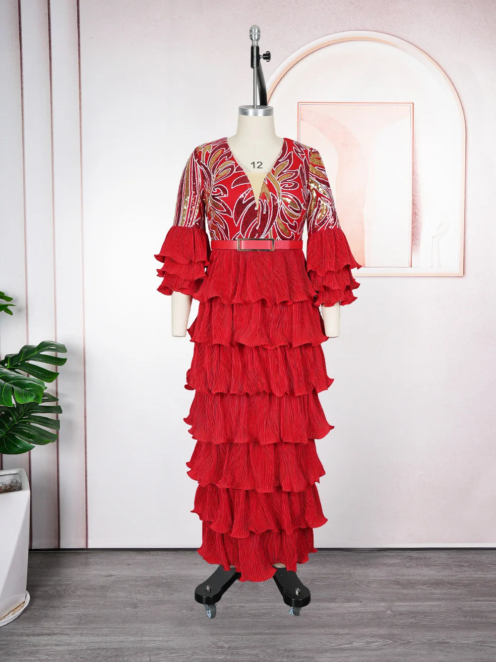 African Party Dresses for Women Plus Size Elegant Turkey Muslim Maxi Dress Dashiki Ankara Sequin Wedding Evening Gown 2025