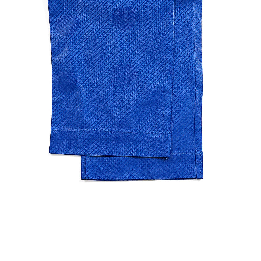 H&D African Clothing For Man Traditional Agbada Sets 3PCS Blue Bazin Riche Shirt Pant Embroidery Wedding Party Suits Plus Size
