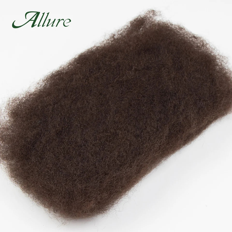 Afro Kinky Bulk QVR Human Hair For Mini Twist Braiding Loc Extensions & Crochet afro Kinky Curly bulk Hair For Dreadlocks 50g