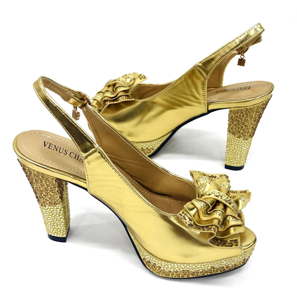 2024 Lastest Italian Design Fashion Style Ladies Shoes With Matching Bag Set 2024 Nigerian Shoes and Bag Set in Wine Color